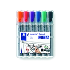 Staedtler Flipchart Marker Asst Pk6