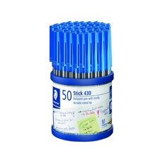 Staedtler Blue Med Stick Bpoint Pk50