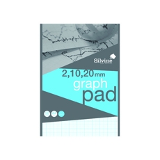 Silvine Graph Pad 2/10/20 50shts A4