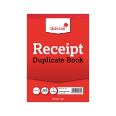 Silvine Dup Receipt Book 230 Pk12