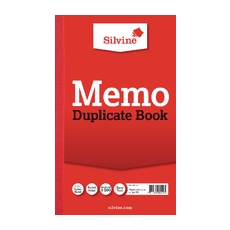 Silvine Dupl Book Memo Ruled 601 Pk6