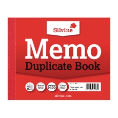 Silvine Duplicate Memo Book 603 Pk12