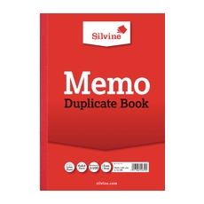 Silvine Duplicate Book A4 Memo 614-T