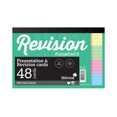 Silvine 48 Revision Card Ast Pk960