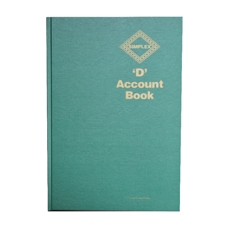 Simplex D Accounts Book One Year