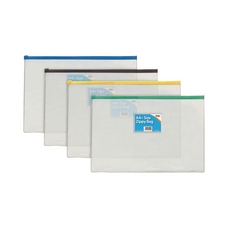 Sundry Zip Bags Plastic Clr A4 Pk12