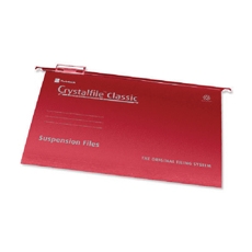 Rexel Crystalfile Susnfile Red Pk50