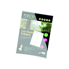 SS Eco Cut Flush Folder Pk100 Clr