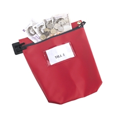 GoSecure Cash Bag with Window Red