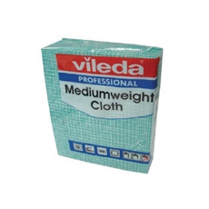 Vileda Medium Weight Cloth Grn Pk10