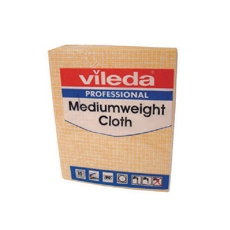 Vileda Medium Weight Cloth Ylw Pk10