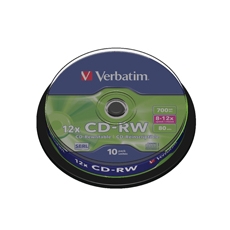 Verbatim Datalife + CDRW812x Pk10