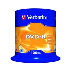 Verbatim DVD-R 16x 100Pk