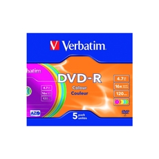 Vertbatim DVD-R 16x 4.7Gb Pk5 JwLCse