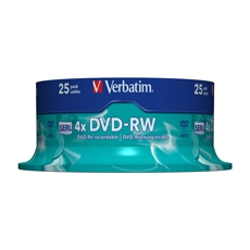 Verbatim DVD-Rw 4x Non Print 25