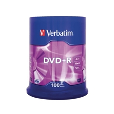 Verbatim DVD+R 16x 100Pk