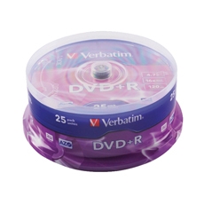 Verbatim DVD+R 16x 4.7Gb Spindle 25