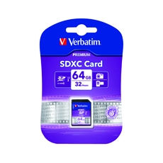 Verbatim 64Gb SDXC Memory Card 44024