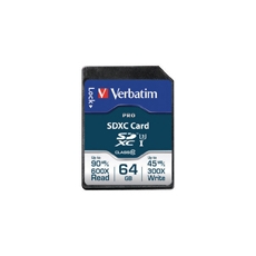 Verbatim Pro SDXC 64Gb Memory Card