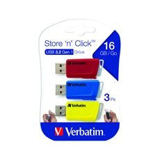 Verbatim Stre/Click USB 16GB Pk3