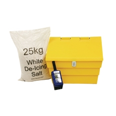 50L Lockable Grit Bin 25Kg Salt Kit