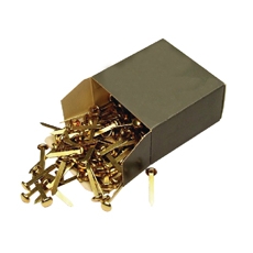 25mm Brass Pointed Paper Fastener Pk200