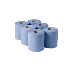 1-Ply Blu Cfeed Rolls 300mx175mm Pk6