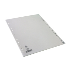 A4 White 1-20 Polypropylene Index