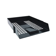 Black Plastic Letter Tray Pk12