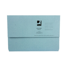 Document Wallet 220gsm Fc Blue Pk50