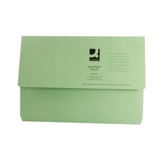 Document Wallet 220gsm Fc Green Pk50