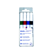 Ast Whiteboard Markers Chisel Pk4