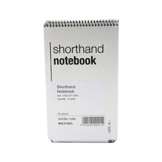 Spiral Shorthand Notepad 80 Lf Pk10