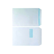 Envelope C4 Wdw 90gsm Wht SS Pk250