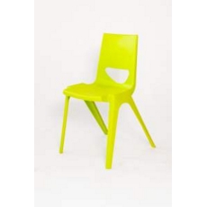 Chevron One Piece Classroom Chair 430mmH Lime Green