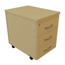 Sentinel R Under Desk Mobile Pedestal 595mmH 3 Drawer