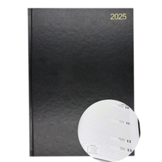 A4 Week/View Diary 2025 Black