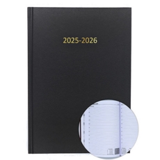 2025/26 ACADEMIC Diary A4 Page/Day BLACK