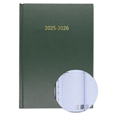 2025/26 ACADEMIC Diary A4 Page/Day GREEN