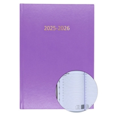 2025/26 ACADEMIC Diary A4 Page/Day MAUVE