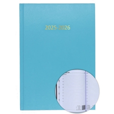 2025/26 ACADEMIC Diary A4 Page/Day SKY BLUE