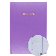 2025/26 ACADEMIC Diary A4 Week/View MAUVE