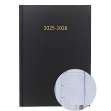 2025/26 ACADEMIC Diary A5 Week/View BLACK