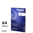 Graphic A4 Gloss Laminating Pouches 150 Micron (Pk of 100)