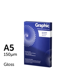 Graphic A5 Gloss Laminating Pouches 150 Micron (Pk of 100)