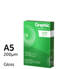 Graphic A5 Gloss Laminating Pouches 200 Micron (Pk of 100)