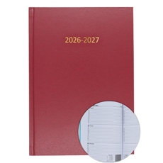 2026/27 ACADEMIC Diary A5 Week/View BURGUNDY