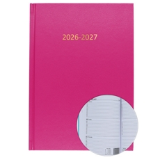 2026/27 ACADEMIC Diary A5 Week/View DEEP PINK