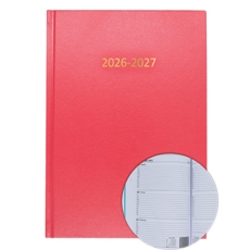 2026/27 ACADEMIC Diary A5 Week/View RED
