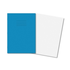A4 Exercise Books 5mm Squared 80Pg Light Blue